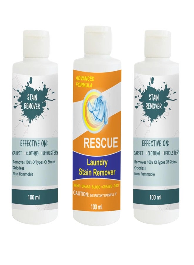 TOOVUS Stain Remover Combo Pack of Sky, Orange and Sky Stain Remover | Multi-Surface Cleaning Solution for Clothes, Fabrics, Upholstery (100 g Each) - Image 1